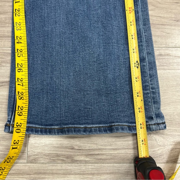 Quince Stretch High Rise Wide Leg Jeans 32“ in Medium Wash Size 26 - Picture 10 of 11